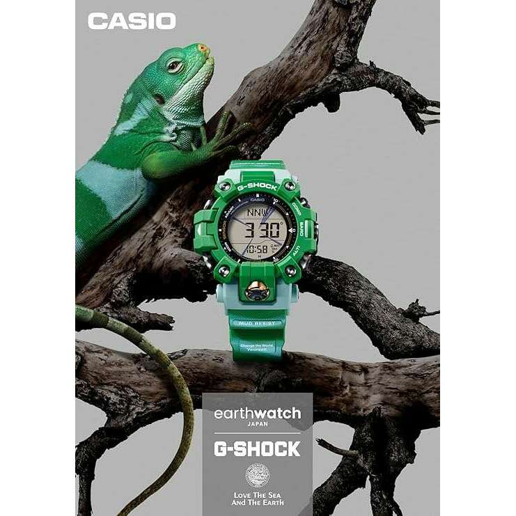 ROOK JAPAN:CASIO G-SHOCK MUDMAN LOVE THE SEA AND THE EARTH GREEN MEN WATCH GW-9500KJ-3JR,JDM Watch,Casio G-Shock