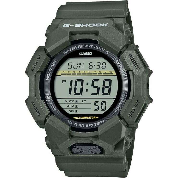 ROOK JAPAN:CASIO G-SHOCK LONGLIFE BATTERY KHAKI RESIN STRAP DIGITAL DIAL MEN WATCH GD-010-3JF,JDM Watch,Casio G-Shock