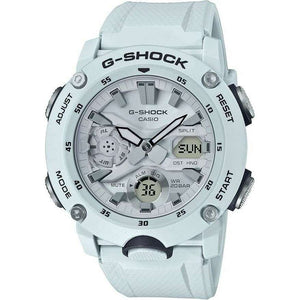 ROOK JAPAN:CASIO G-SHOCK CARBON CORE GUARD RUBBER STRAP ALL WHITE MEN WATCH GA-2000S-7AJF,JDM Watch,Casio G-Shock