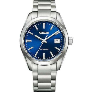 ROOK JAPAN:CITIZEN COLLECTION MECHANICAL AUTOMATIC SILVER STRAP BLUE DIAL MEN WATCH NB1050-59L,,Citizen Collection