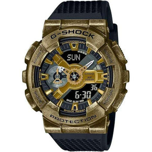 ROOK JAPAN:CASIO G-SHOCK STEAMPUNK SERIES METAL COVERED BLACK & GOLD MEN WATCH GM-110VG-1A9JR,JDM Watch,Casio G-Shock