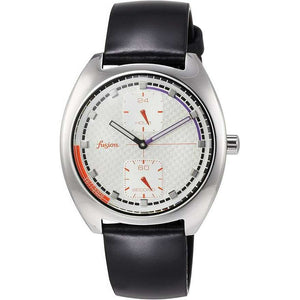 ROOK JAPAN:ALBA FUSION HARDLEX BLACK LEATHER STRAP WHITE DIAL 90'S RETRO UNISEX WATCH AFSK405,Fashion Watch,ALBA