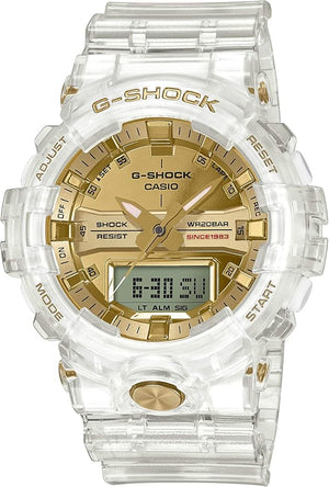 CASIO G-SHOCK GLACIER GOLD CLEAR ANALOG DIGITAL MEN WATCH GA-835E-7AJR