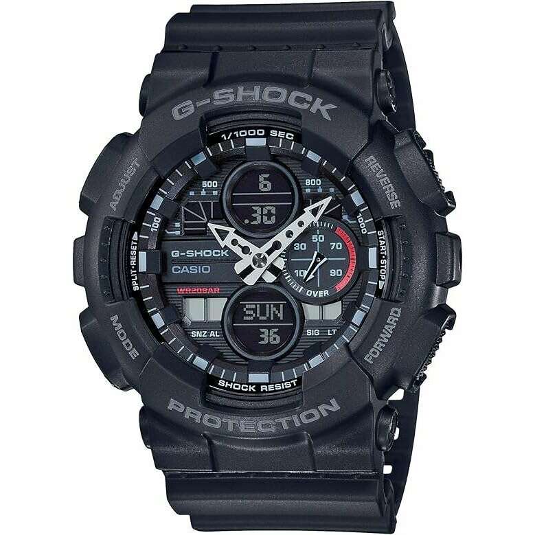 ROOK JAPAN:CASIO G-SHOCK DAY-DATE BLACK ANALOG DIGITAL MEN WATCH GA-140-1A1JF,JDM Watch,Casio G-Shock