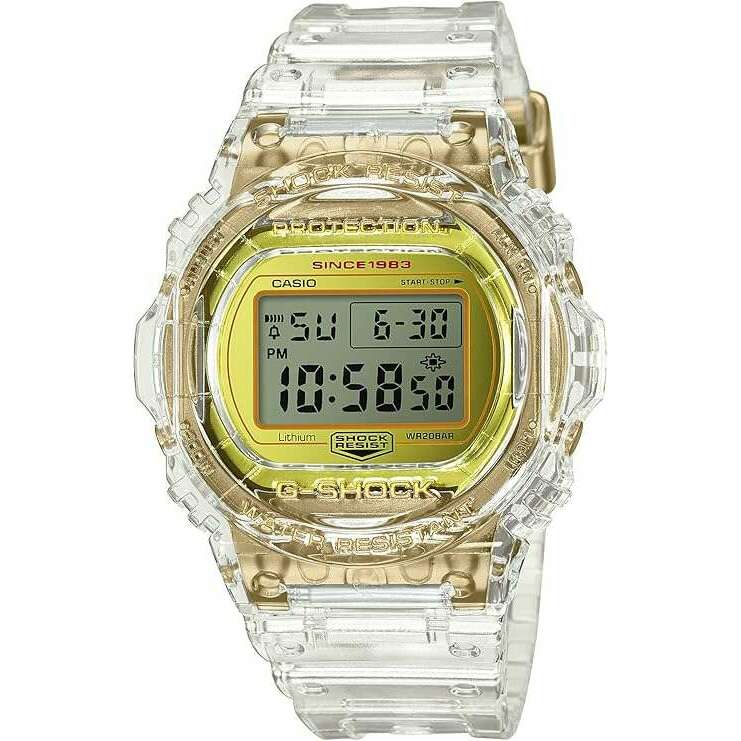 ROOK JAPAN:CASIO G-SHOCK GLACIER GOLD CLEAR DIGITAL MEN WATCH DW-5735E-7JR,JDM Watch,Casio G-Shock