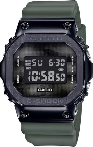 CASIO G-SHOCK METAL COVERED DIGITAL KHAKI & BLACK MEN WATCH GM-5600B-3JF