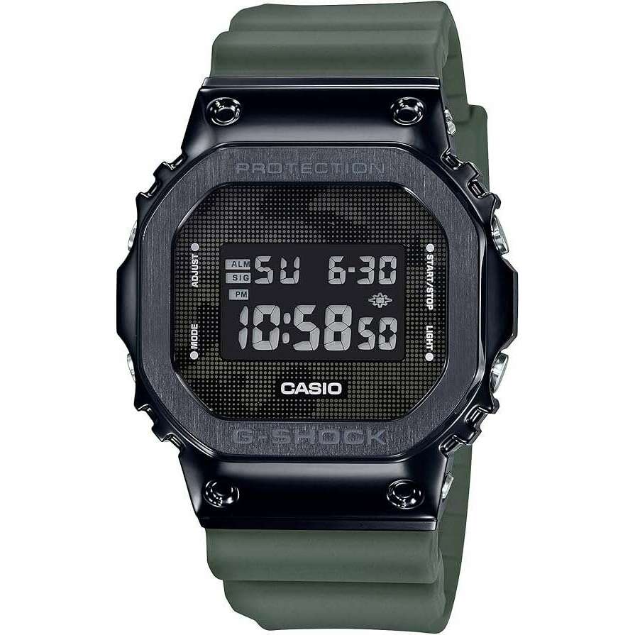 ROOK JAPAN:CASIO G-SHOCK METAL COVERED DIGITAL KHAKI & BLACK MEN WATCH GM-5600B-3JF,JDM Watch,Casio G-Shock