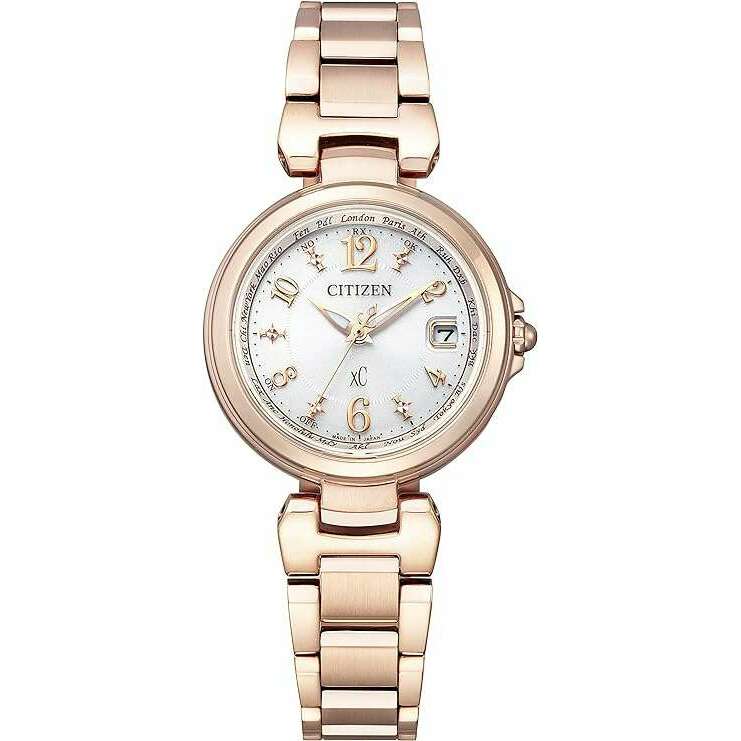 ROOK JAPAN:CITIZEN XC BASIC COLLECTION ECO-DRIVE HAPPY FLIGHT RADIO PINK LADIES WATCH EC1037-51A,JDM Watch,Citizen xC