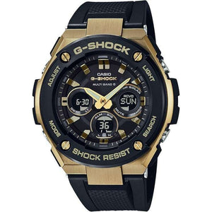 ROOK JAPAN:CASIO G-SHOCK G-STEEL RADIO SOLAR ANALOG DIGITAL DIAL BLACK & GOLD MEN WATCH GST-W300G-1A9JF,JDM Watch,Casio G-Shock