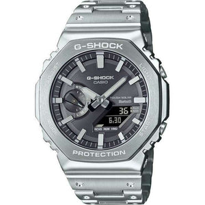 ROOK JAPAN:CASIO G-SHOCK BLUETOOTH FULL METAL SOLAR SILVER & BLACK MEN WATCH GM-B2100SD-1AJF,JDM Watch,Casio G-Shock