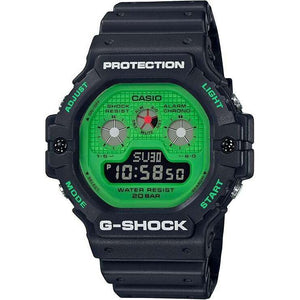 ROOK JAPAN:CASIO G-SHOCK HOT ROCK SOUNDS BLACK & GREEN DIGITAL MEN WATCH DW-5900RS-1JF,JDM Watch,Casio G-Shock