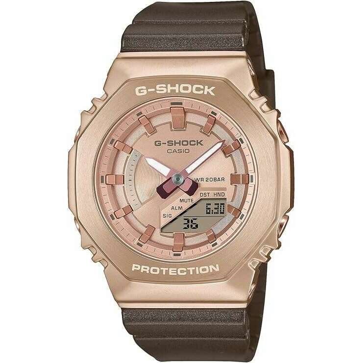 ROOK JAPAN:CASIO G-SHOCK WEB-EXCLUSIVE METAL COVERED BROWN & PEACH GOLD LADIES WATCH GM-S2100CB-5AJF,JDM Watch,Casio G-Shock