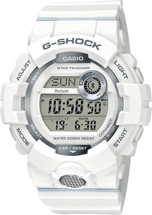 CASIO G-SHOCK BLUETOOTH PEDOMETER DIGITAL WHITE MEN WATCH GBD-800-7JF