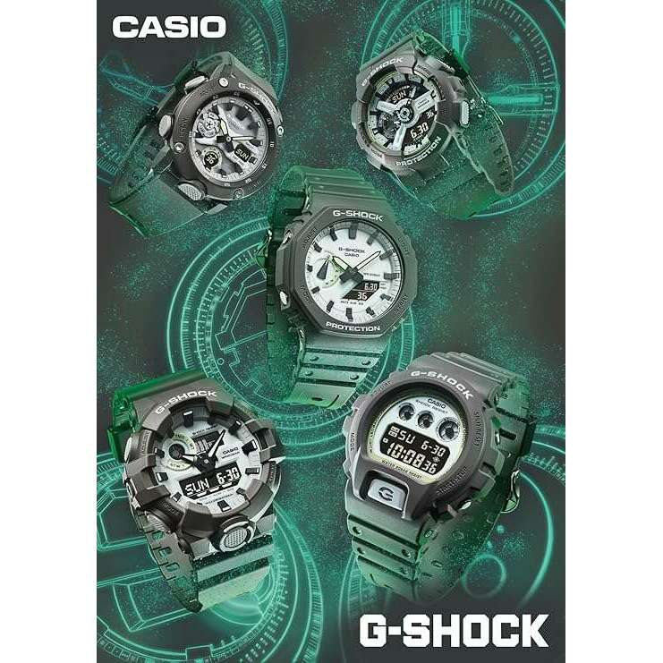 ROOK JAPAN:CASIO G-SHOCK HIDDEN GLOW SERIES LIMITED MODEL DIGITAL GREY MEN WATCH DW-6900HD-8JF,JDM Watch,Casio G-Shock