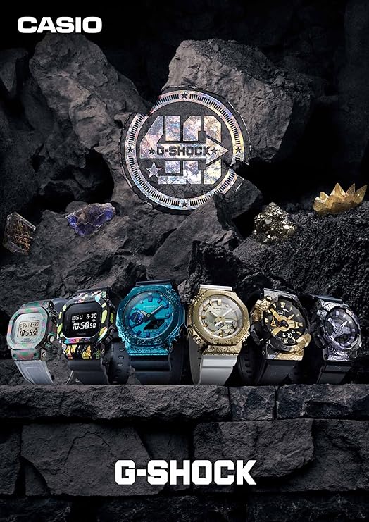 CASIO G-SHOCK 40TH ANNIVERSARY ADVENTURER'S STONE BLACK & GOLD MEN WATCH GM-114GEM-1A9JR