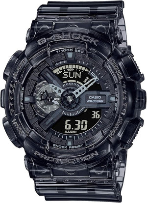 CASIO G-SHOCK SKELETON SERIES GREY ANALOG DIGITAL MEN WATCH GA-110SKE-8AJF