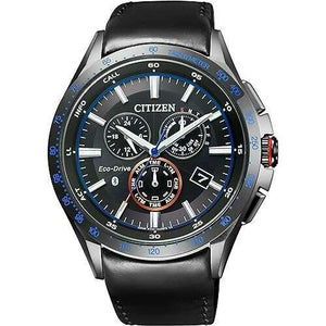 ROOK JAPAN:CITIZEN ECO-DRIVE BLUETOOTH ANALOG SOLAR BLACK & BLUE LEATHER STRAP MEN WATCH BZ1035-09E,JDM Watch,Citizen Eco-Drive Bluetooth