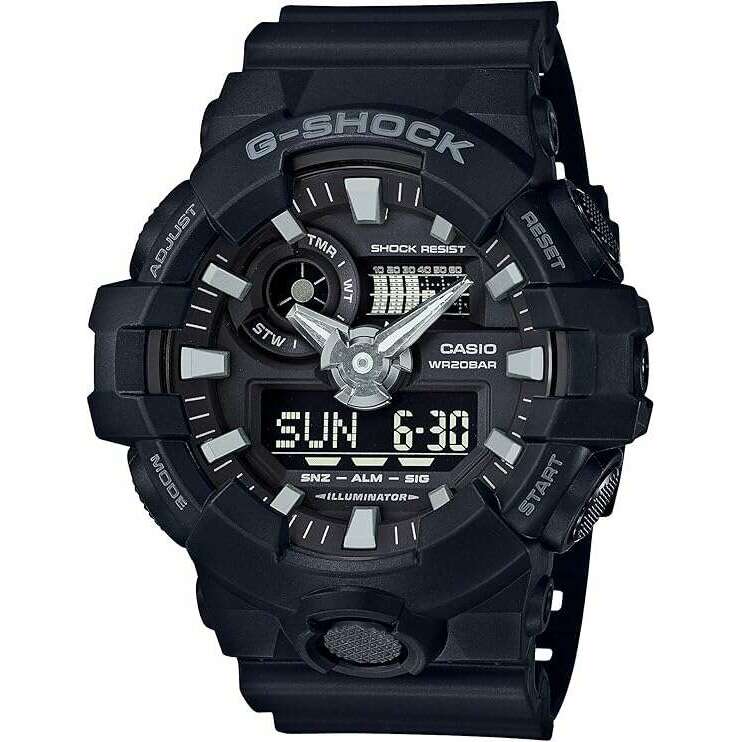 ROOK JAPAN:CASIO G-SHOCK BLACK RUBBER STRAP ANALOG DIGITAL DIAL MEN WATCH GA-700-1BJF,JDM Watch,Casio G-Shock