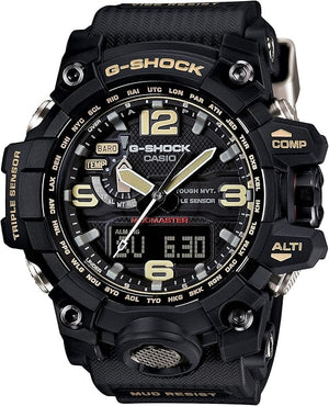 CASIO G-SHOCK MUDMASTER RADIO SOLAR BLACK ANALOG DIGITAL MEN WATCH GWG-1000-1AJF