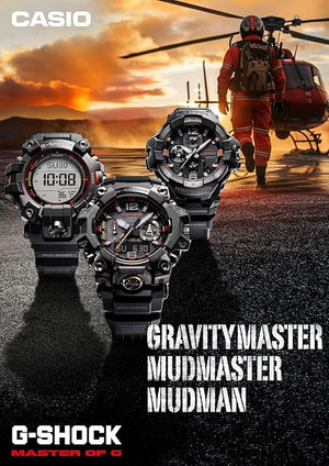 CASIO G-SHOCK GRAVITYMASTER BLUETOOTH SOLAR ANALOG BLACK MEN WATCH GR-B300EC-1AJF