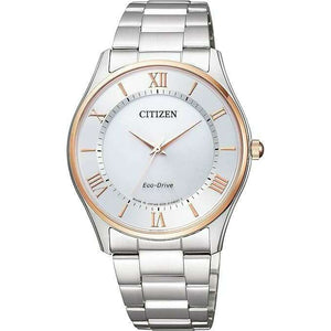 ROOK JAPAN:CITIZEN COLLECTION ECO DRIVE SIMPLE ADJUST SILVER & GOLD THIN MODEL MEN WATCH BJ6484-50A,JDM Watch,Citizen Collection