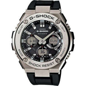 ROOK JAPAN:CASIO G-SHOCK G-STEEL SOLAR BLACK & SILVER ANALOG DIGITAL DIAL MEN WATCH GST-W110-1AJF,JDM Watch,Casio G-Shock