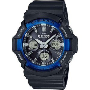 ROOK JAPAN:CASIO G-SHOCK RADIO SOLAR ANALOG DIGITAL DIAL BLACK & BLUE MEN WATCH GAW-100B-1A2JF,JDM Watch,Casio G-Shock