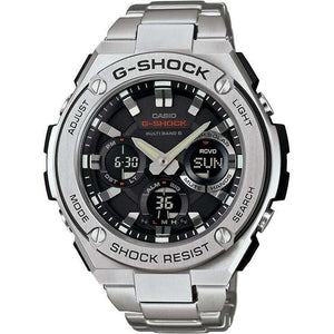 ROOK JAPAN:CASIO G-SHOCK G-STEEL RADIO SOLAR ANALOG DIGITAL DIAL SILVER MEN WATCH GST-W110D-1AJF,JDM Watch,Casio G-Shock