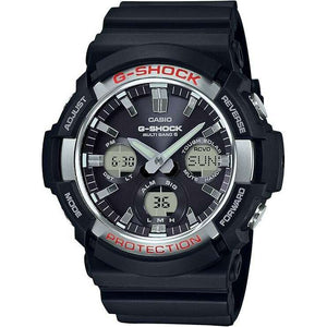 ROOK JAPAN:CASIO G-SHOCK RADIO SOLAR ANALOG DIGITAL DIAL BLACK & RED MEN WATCH GAW-100-1AJF,JDM Watch,Casio G-Shock