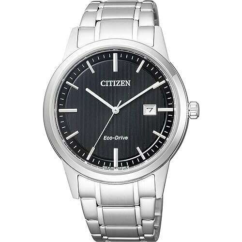 ROOK JAPAN:CITIZEN COLLECTION ECO-DRIVE FLEXIBLE SOLAR ANALOG SILVER STRAP BLACK DIAL MEN WATCH AW1231-66E,JDM Watch,Citizen Collection