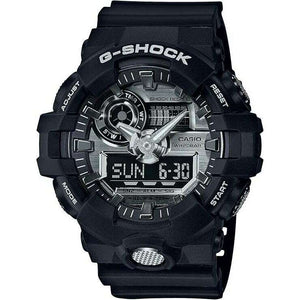 ROOK JAPAN:CASIO G-SHOCK BLACK RUBBER STRAP ANALOG DIGITAL SILVER DIAL MEN WATCH GA-710-1AJF,JDM Watch,Casio G-Shock