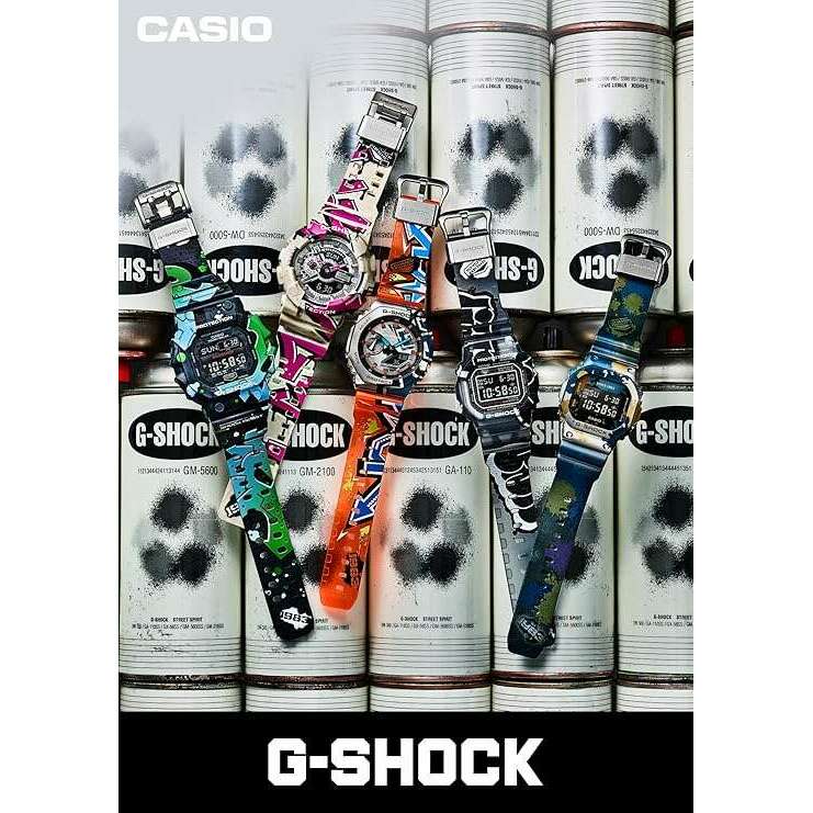 ROOK JAPAN:CASIO G-SHOCK STREET SPIRIT SERIES LIMITED MODEL MULTICOLORED MEN WATCH GM-5600SS-1JR,JDM Watch,Casio G-Shock