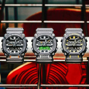 ROOK JAPAN:CASIO G-SHOCK ANALOG DIGITAL BLACK & ORANGE MEN WATCH GA-900C-1A4JF,JDM Watch,Casio G-Shock