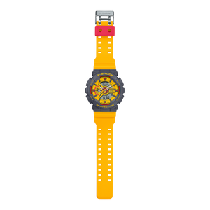 CASIO G-SHOCK YELLOW & GREY ANALOG DIGITAL LADIES WATCH GMA-S110Y-9AJF