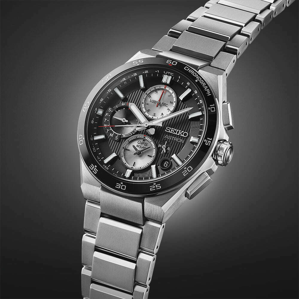 SEIKO ASTRON NEXTER GPS SOLAR RADIO WAVE DUAL-TIME CHRONOGRAPH MEN WATCH SBXC151
