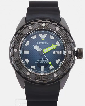 CITIZEN PROMASTER MARINE SERIES DIVER'S 200M MECHANICAL BLACK & NAVY MEN WATCH NB6005-05L