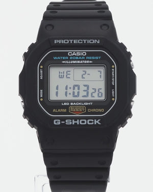 CASIO G-SHOCK DAY-DATE BLACK RESIN STRAP DIGITAL DIAL MEN WATCH DW-5600UE-1JF