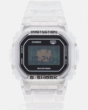 CASIO G-SHOCK 40TH ANNIVERSARY CLEAR REMIX DIGITAL DIAL TRANSPARENT MEN WATCH DW-5040RX-7JR