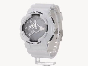 CASIO G-SHOCK WHITE RUBBER STRAP ANALOG DIGITAL BLACK DIAL MEN WATCH GA110GW7AJF