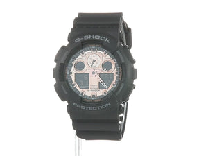 CASIO G-SHOCK BLACK & ROSE GOLD SERIES ANALOG DIGITAL MEN WATCH GA-100MMC-1AJF