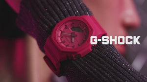 CASIO G-SHOCK POWER PINK ECO-FRIENDLY ANALOG DIGITAL LADIES WATCH GMA-P2100PP-4AJF