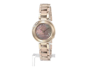 CITIZEN L ECO-DRIVE SOLAR ANALOG DIAMONDS GOLD STRAP LADIES WATCH EM0468-82Y