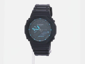 CASIO G-SHOCK NEON ACCENT SERIES ANALOG DIGITAL BLACK & BLUE MEN WATCH GA-2100-1A2JF