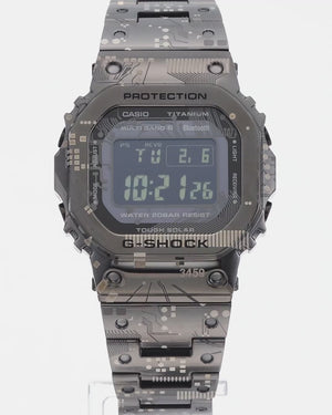 CASIO G-SHOCK BLUETOOTH FULL METAL RADIO SOLAR TITANIUM BLACK DIGITAL MEN WATCH GMW-B5000TCC-1JR