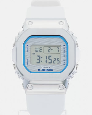 CASIO G-SHOCK PRECIOUS HEART SELECTION MID-SIZE MODEL METAL COVERED WHITE MEN WATCH GM-S5600LC-7JF