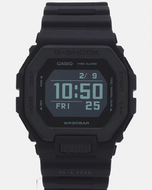 CASIO G-SHOCK G-LIDE DAY-DATE DIGITAL DIAL ALL BLACK MEN WATCH GBX-100NS-1JF