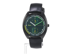 ALBA FUSION HARDLEX BLACK LEATHER STRAP GREEN DIAL 90'S RETRO UNISEX WATCH AFSK403