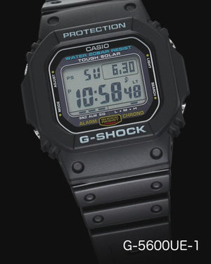 CASIO G-SHOCK DAY-DATE DIGITAL DIAL BLACK RESIN STRAP MEN WATCH G-5600UE-1JF