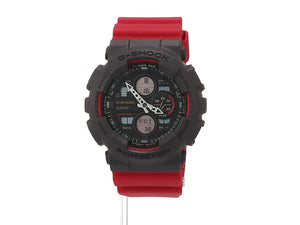 CASIO G-SHOCK DAY-DATE RED & BLACK ANALOG DIGITAL MEN WATCH GA-140-4AJF