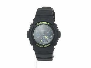 CASIO G-SHOCK BLACK AND YELLOW SERIES ANALOG DIGITAL MEN WATCH AWG-M100SDC-1AJF